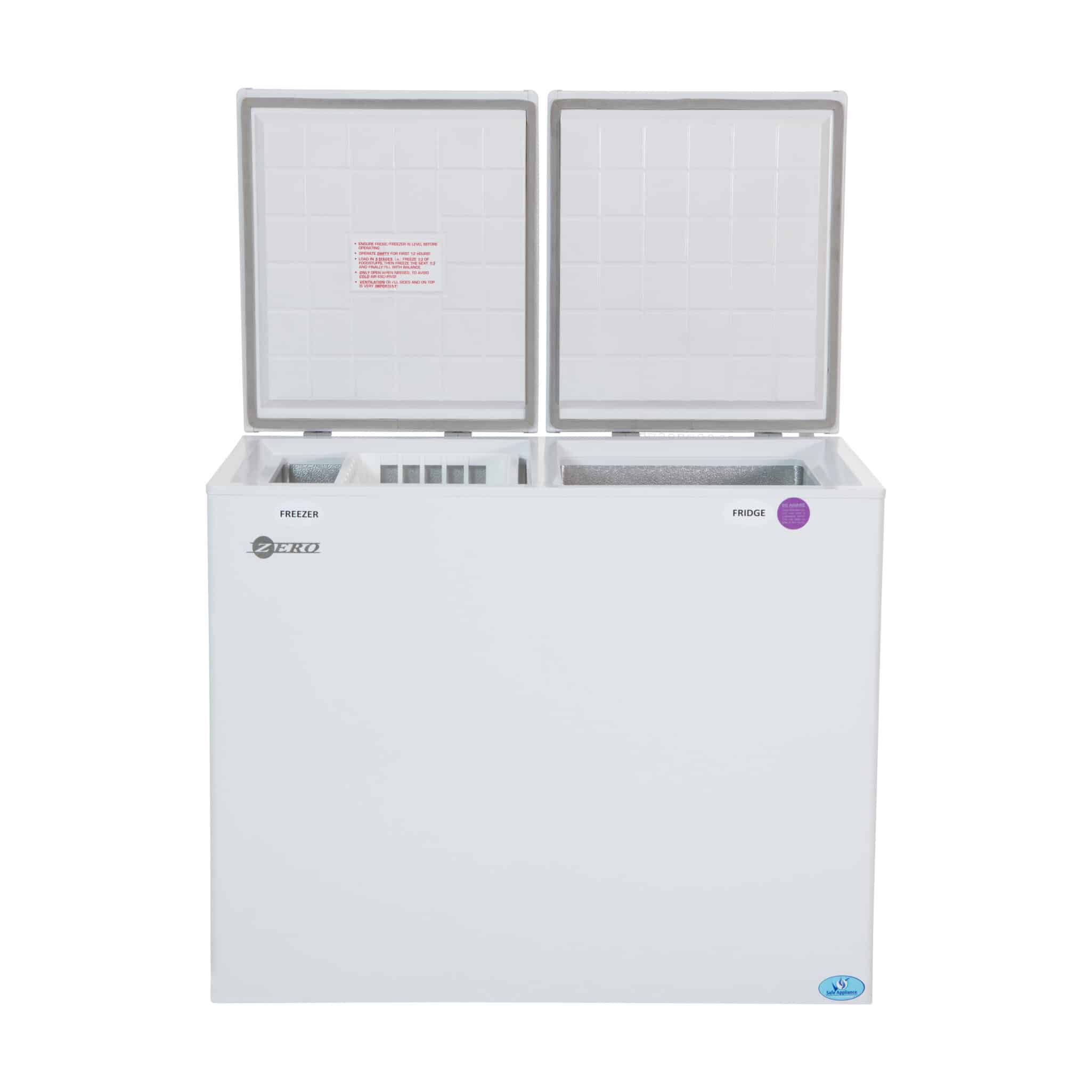 Zero 236L Side By Side Gas Electric Fridge & Freezer - Image 3