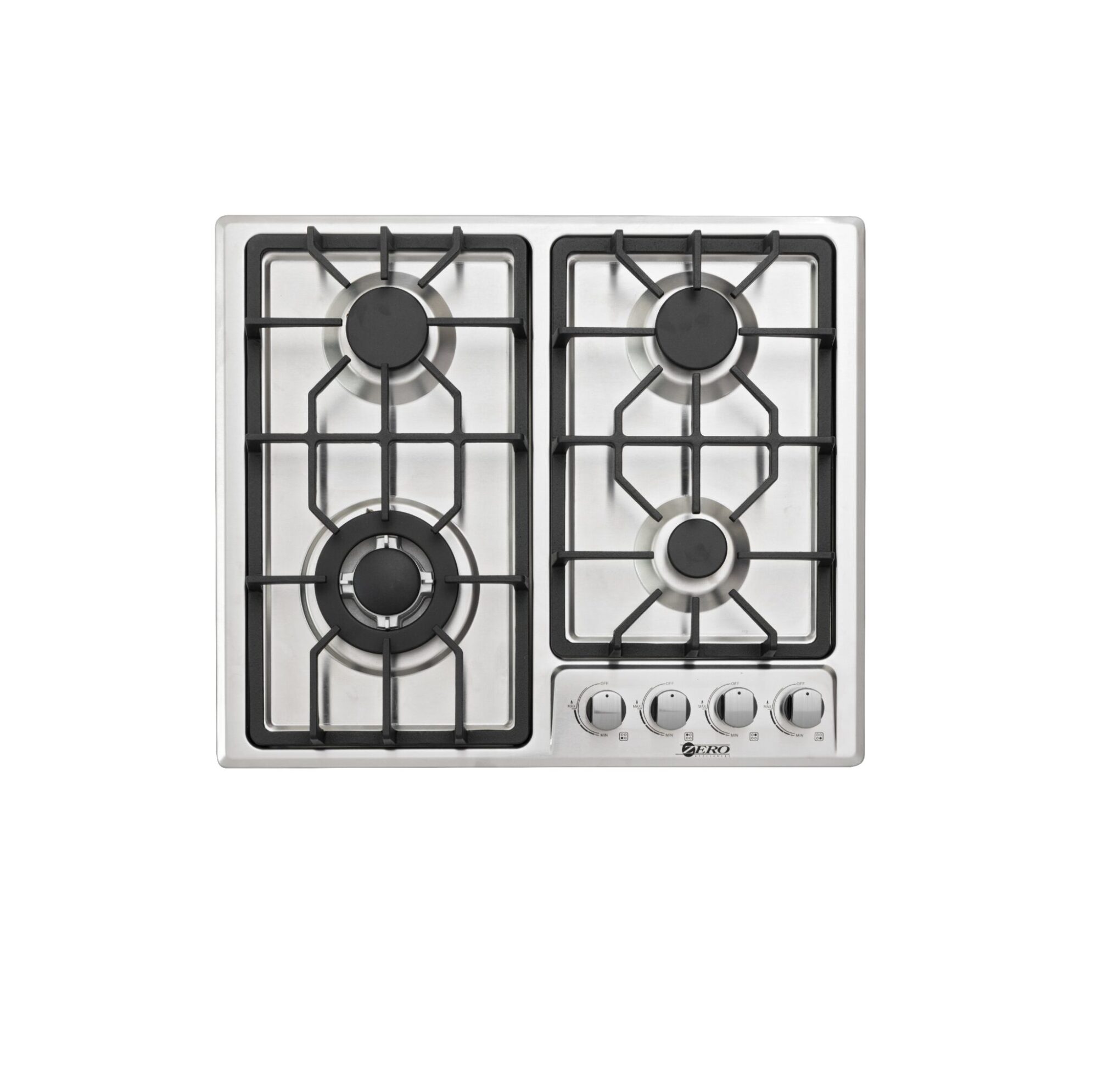 Zero 4 Burner Stainless Steel Top Gas Hob