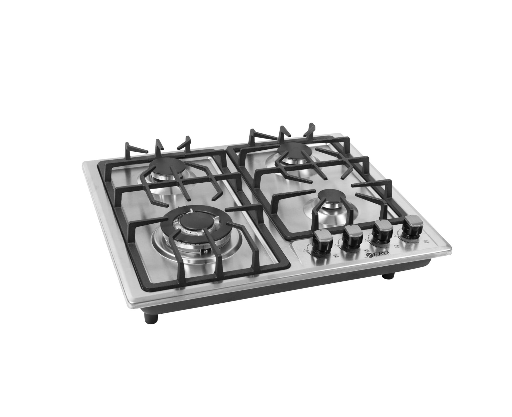 Zero 4 Burner Stainless Steel Top Gas Hob - Image 2