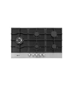 Zero 5 Burner Glass & Stainless Steel Top Gas Hob