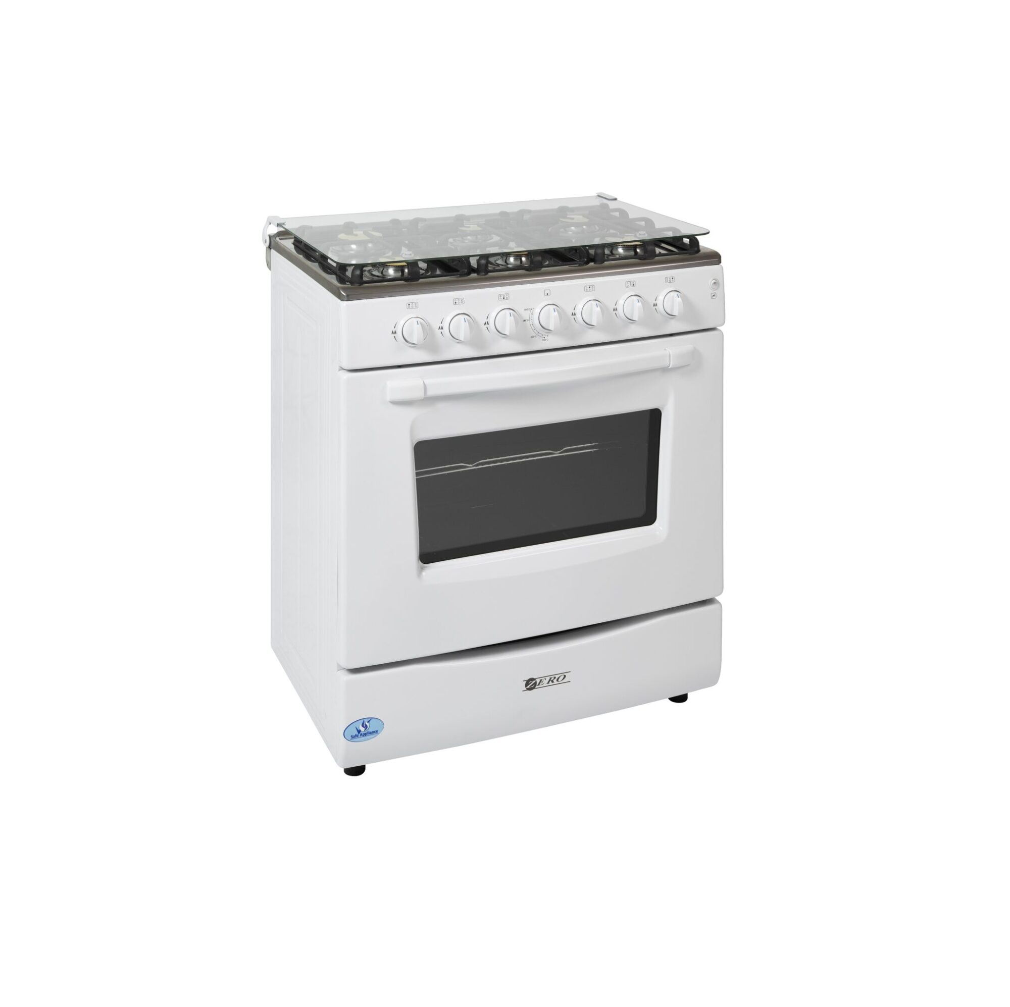 Demo 6 Burner Full Gas Stove - White - Image 2