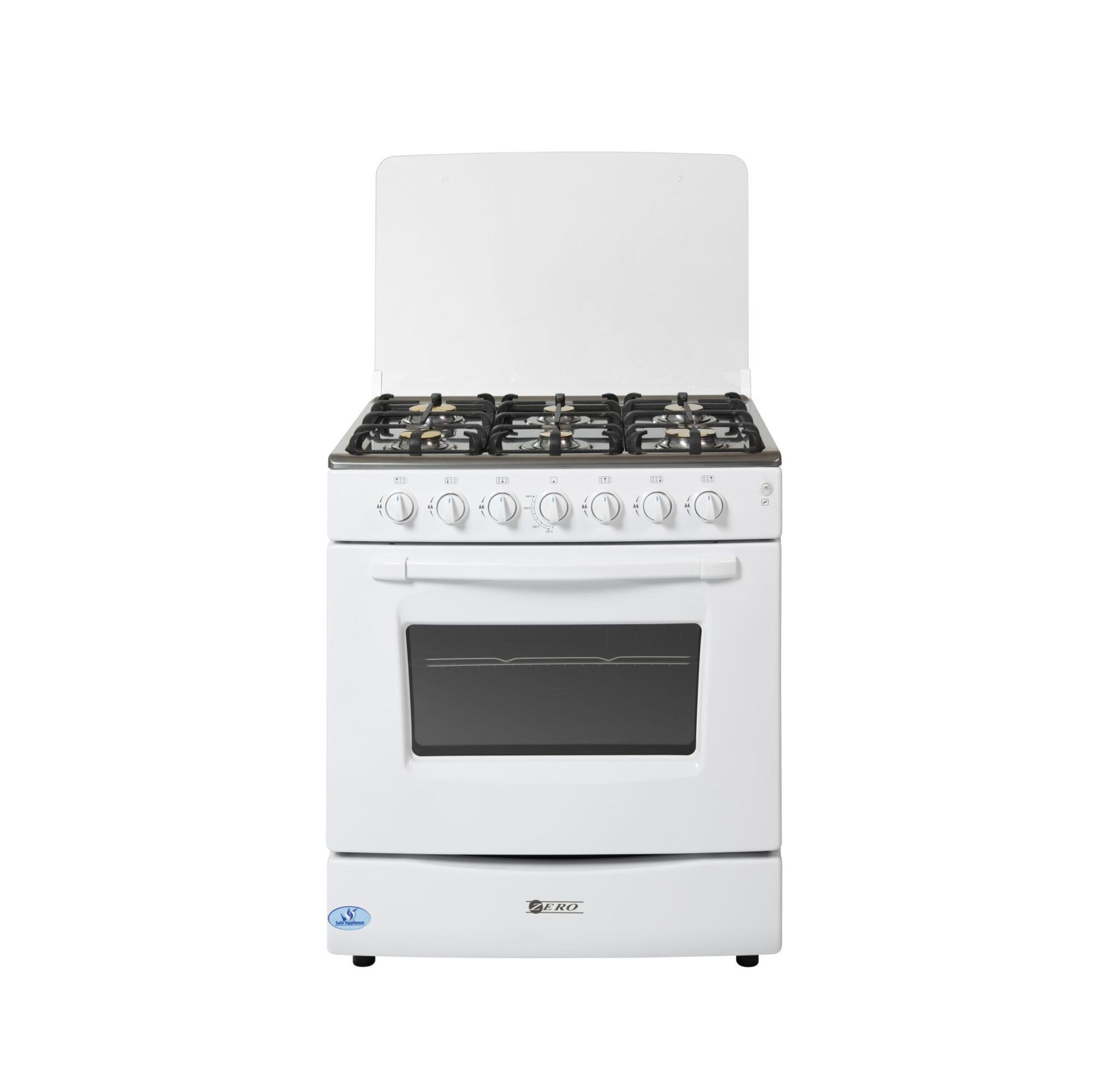 Demo 6 Burner Full Gas Stove - White